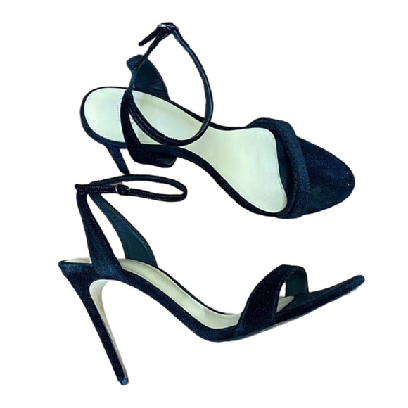 Alexandre Birman Heels Black Ankle Strap Size 40.5 - Picture 1 of 7